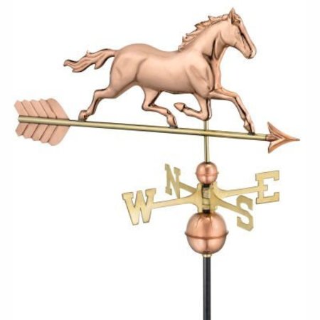 GOOD DIRECTIONS Good Directions Trotting Horse Weathervane - Polished Copper 967P